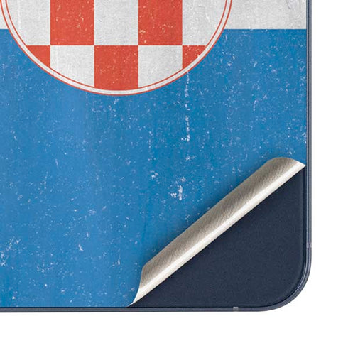Croatia Flag Distressed Galaxy A35 5G Skin